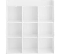 SoBuy Bibliothèque enfant 9 compartiments Meuble de rangement Blanc Moderne KMB120-W