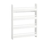 SoBuy® KMB08-K-W Bibliothèque Murale Étagère à Livres Enfants Étagère de Rangement avec 4 Étages