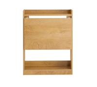 SoBuy Bureau Gaming Pliable avec Rangement Multifonctionnel en Bois Naturel