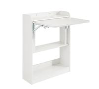 SoBuy Bureau pliant FWT92-W - Blanc