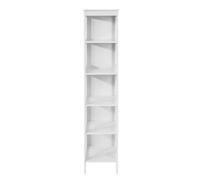 SoBuy BZR14-W Meuble Colonne de Salle de Bain Armoire Haute étagère de Salle de Bain avec 6 étagères