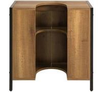 SoBuy BZR63-II-PF Meuble de Salle de Bain sous Lavabo Housse Colonne Lavabo Meuble sous Marron G