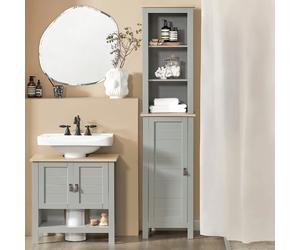 SoBuy BZR68-HG Meuble Colonne Salle de Bain