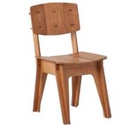 Sobuy chaise design en bois confortable ergonomique chaise de salle à manger avec dossier chaise de bureau, hauteur d'assise 46cm, structure assemblée en tenons et mortaises, marron, hfst01-br