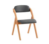 SoBuy Chaise Pliante en Bois rembourrée, montée, 47,5x77x59cm, pour Cuisine | Chaise Pliante Intérieur ergonomique, gain de place, housse amovible/lavable, charge 120 kg, repas/balcon/bureau, FST92-SG