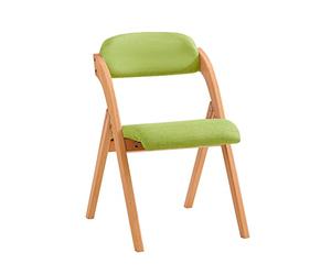 SoBuy Chaise Pliante en Bois rembourrée, montée, 47,5x77x59cm, pour Cuisine | Chaise Pliante Intérieur ergonomique, gain de place, housse amovible/lavable, charge 120 kg, repas/balcon/bureau, FST92-GR