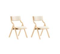 SoBuy Chaise Pliante Imbottie Crème 48x42x80 cm FST40-WX2