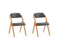 SoBuy chaise pliante imbottie gris foncé 47.5x41.5x77 cm FST92-SGX2