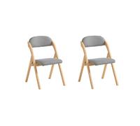 SoBuy Chaise Pliante Rembourrée Gris Clair 52x47.5x77 cm FST92-NX2