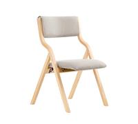 SoBuy Chaise Pliante Tapissée en Bois, prête à l'emploi, 49x80x54cm | Chaise de Réunion en Bois ergonomique, gain de place, housses amovibles, charge 90 kg, cuisine/repas/balcon/bureau, FST40-HG
