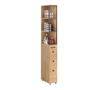 SoBuy Chariot de Rangement à 4 roulettes, 20cm, 40x20x170cm, Petite Cuisine