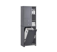 SoBuy Colonne Salle de Bain Rangement avec 2 Paniers à Linge 60x37 x171 cm