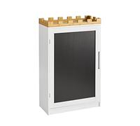 SoBuy KMB43-W Commode pour enfants Étagère pour enfants avec tableau Étagère à livres pour enfants Étagère à jouets Armoire pour enfants LHT env. : 63x100x30cm
