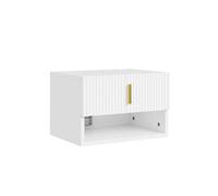 SoBuy Commodine murale avec tiroir et éclairage LED blanc 40x30x26 cm FBT176-E-W