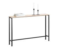 SoBuy Console Entrée Meuble Couloir Étagère Arrière Canapé - Structure Métal Robuste, Design Moderne Ultra Fin - Idéal pour Salon, Chambre, Entrée - 120x20x80cm - FSB19-XL-Z