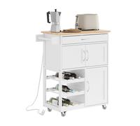 SoBuy desserte Cuisine avec Prise, 75x37,6x86,5 cm, Cuisine et café
