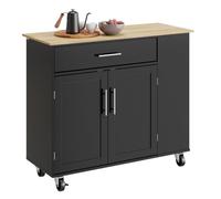 SoBuy Desserte Cuisine avec roulettes freinées et 3 étagères 99x40x84,3 cm