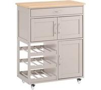 SoBuy FKW45-KA Desserte à roulettes, Chariot de Rangement Cuisine, Rangement de Service Roulant