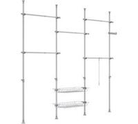 SoBuy Dressing réglable 311x37x295cm KLS04-II-HG Gris