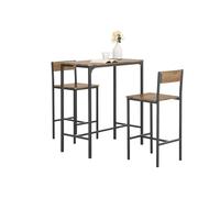 SoBuy Ensemble Table Haute de Cuisine, Compact & Industriel, 89x87x45cm