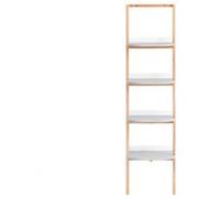 SoBuy Étagère Échelle 4 Niveaux, Meuble de Rangement, Gris