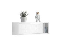 SoBuy Étagère Murale avec 2 Portes coulissantes 75x20x23cm pour entrée