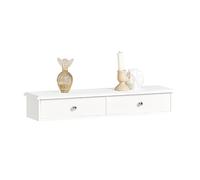SoBuy Étagère Murale avec 2 Tiroirs 64x15x10 cm