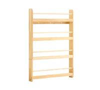 SoBuy Bibliothèque pour enfants Étagère murale Chambre d'enfants Étagère de rangement avec 4 étagères pour livres Jouets et décoration Chambre d'enfants Meubles KMB08-N