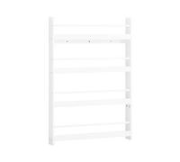 SoBuy Étagère murale pour livres enfants blanc 80.0x12.0x118.0 cm KMB08-II-W