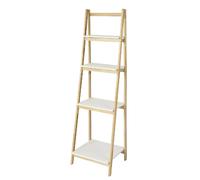 SoBuy Étagère Pliable FRG162-N Style Échelle 4 Niveaux pour Salle de Bain et Bureau