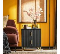 SoBuy Table de chevet FBT115-SCH Noir