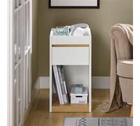 SoBuy Table de chevet FBT137-W - Blanc