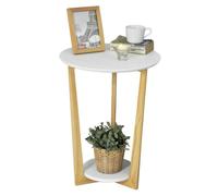 SoBuy FBT52-WN Table Basse Ronde Guéridon Table d'Appoint Table Café - 3 pieds