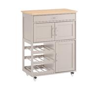 SoBuy FKW45-KA Desserte à roulettes, Chariot de Rangement Cuisine, Rangement de Service Roulant