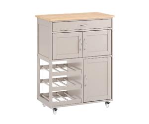 SoBuy FKW45-KA Desserte à roulettes, Chariot de Rangement Cuisine, Rangement de Service Roulant