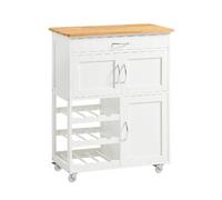 SoBuy FKW45-WN Desserte Chariot de cuisine de service roulant, Meuble Armoire