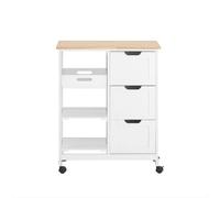 SoBuy FKW79-W Chariot de Service - Blanc