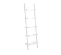 SoBuy FRG17-W Étagère murale style échelle 5 niveaux Bibliothèque Étagère échelle