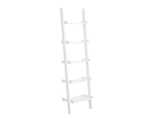 SoBuy FRG17-W Étagère murale style échelle 5 niveaux Bibliothèque Étagère échelle