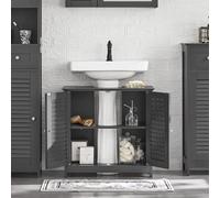 SoBuy FRG237-II-DG Meuble sous-Lavabo - Gris