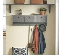Sobuy Portemanteau Mural FRG282-HG - Bois MDF