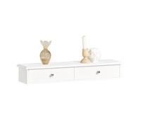 SoBuy® FRG43-W Meuble d’entrée de Rangement Étagère Murale 2 tiroirs Armoire à clés Porte-clés