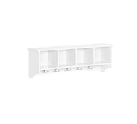 SoBuy FRG48-L-W Penderie mural Portemanteau Étagère murale Porte-manteau salle de bain