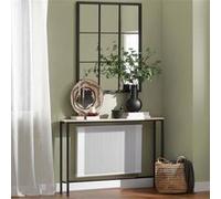 SoBuy Console Entrée Meuble Couloir Étagère Arrière Canapé - Structure Métal Robuste, Design Moderne Ultra Fin - Idéal pour Salon, Chambre, Entrée - 120x20x80cm - FSB19-XL-Z