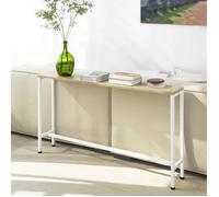 SoBuy Console Entrée Meuble Couloir Étagère Arrière Canapé - Structure Métal Robuste, Design Moderne Ultra Fin - Idéal pour Salon, Chambre, Entrée - 120x20x65cm - FSB19-Z