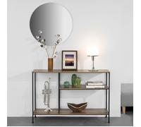 SoBuy FSB35-PF Table Console Table d’entrée Buffet Bout de Canapé Table d'appoint avec 3 étagères de Rangement - L120 x P30 x H80