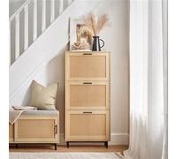 SoBuy FSR155-N Meuble à Chaussures, Armoire à Chaussures, Commode à Chaussures avec 3 Abattants, Meuble de Rangement à Chaussures G