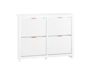 SoBuy FSR186-W Meuble Chaussure, Rangement Chaussure, Meuble d'Entrée, Armoire à Chaussures
