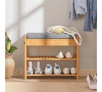 SoBuy FSR49-N Banc de Rangement Étagère à chaussures Bambou G