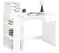 SoBuy FWT35-W Bureau avec étagères